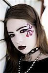 Portrait Of Teenage Gothic Style Girl