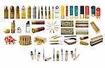 High resolution photos of forms of ammunition each isolated on a white background. Pack of 46, great value for money!