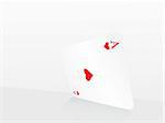 vector ace of heart on abstract playing card background