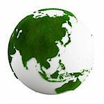 3d rendering of a grass earth - asia