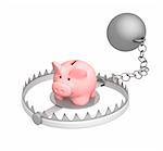 Piggy bank - bait in a trap