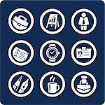 Business and Office 9 vector icons (set 5, part 1)