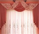 Picture of luxurious curtains at home.