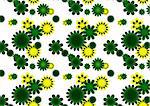 Seamless decorative pattern in flowers