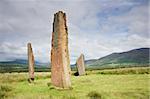 Standing stones at Machrie in Arran, Scotland