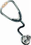 Glossy shiny doctors stylised stethoscope illustration icon.