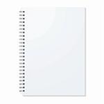 Blank ring binder with shadow and single pages