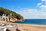 Beautiful beach in Tamariu (Costa Brava, Catalonia, Spain)