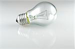 light bulb on white background