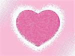 abstract a grunge pink heart with background