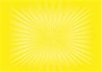 Illustration of yellow sunburst background