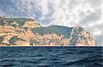 Mountains and the sea. The Crimean peninsula the Sevastopol bay