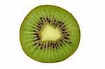 Kiwi fruit on white background