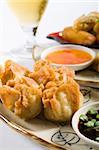 deep fried chinese dumpling