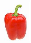 Red pepper isolated over white background