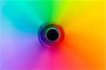 Abstract Blurred Rainbow Color Wheel