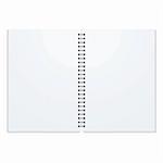 Blank double paged ring binder with drop shadow and copy space
