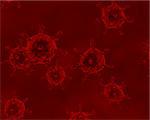 3d render of blood cells