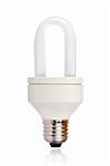 Energy saving bulb isolated on white background
