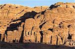 Petra - Nabataeans capital city (Al Khazneh) , Jordan. The Corinthian, Silk and Urn tomb. Roman Empire period.