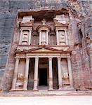 Petra - Nabataeans capital city (Al Khazneh) , Jordan. Treasury tomb. Roman Empire period.
