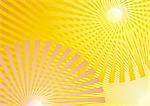 Summer Background, yellow rays