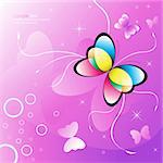 Abstract vector butterfly design