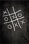 Noughts and Crosses game on paving
