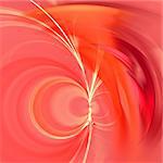 Abstract background. Yellow - orange palette. Raster fractal graphics.