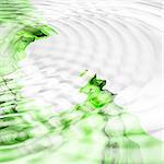 Abstract background. White - green palette. Raster fractal graphics.