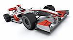 3d render of a F1 racing car