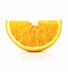 citrus orange fruit isolated on white with clipping path included