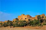 view on the buildings in a Moroccan village