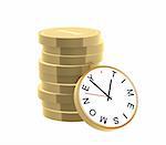 Conceptual image - time is money
