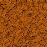 Cracked parched earth ground surface texture illustration