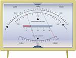 barometer. the device for measurement of a condition of weather. vector. illustration.