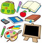 Back to school collection 1 - vector illustration.
