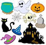 Various Halloween images 2 - vector illustration.