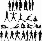 Collection of People Silhouettes Twenty Seven Figures. See my other Illustrations!