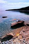 Rocks in clear water of Georgian Bay at Bruce peninsula Ontario Canada