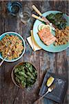 Trout, Rice and Chard Dinner