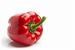 isolated red pepper on white background