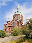 The Orthodox Uspenski Cathedral in Helsinki, Finland