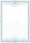 Classic guilloche border for diploma or certificate / vector