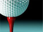 3d image of fine classic golf ball background