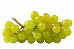 Bunch of grapes  extreme close-up shot isolated over white background (path isolated)