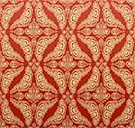 Vector red decorative royal seamless floral ornament