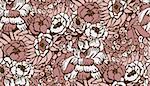 seamless complicated flower pattern