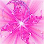 Abstract elegance background. Purple - white palette. Raster fractal graphics.