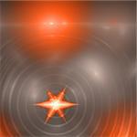 Abstract elegance background. Orange - gray palette. Raster fractal graphics.